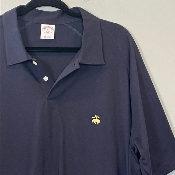 Brooks Brothers Men's Mood Indigo Navy Blue Cotton Interlock Polo Size XL - Picture 6 of 10